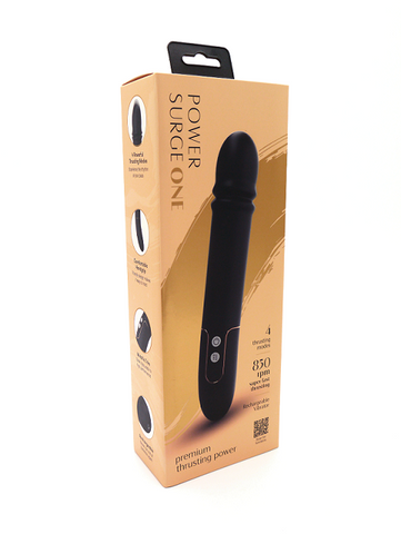 Power Surge USB Rechargeable Thrusting Vibrator G-Spot Stimulator Vibrators