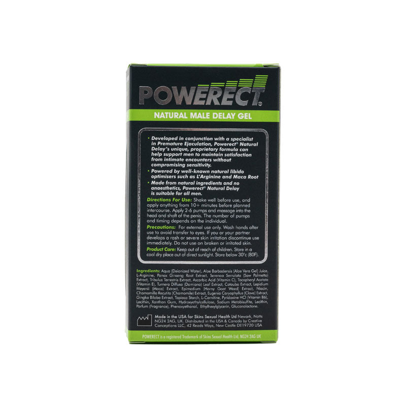 Powerect Natural Delay Serum for Men 30 ml Bottle ENHANCERS