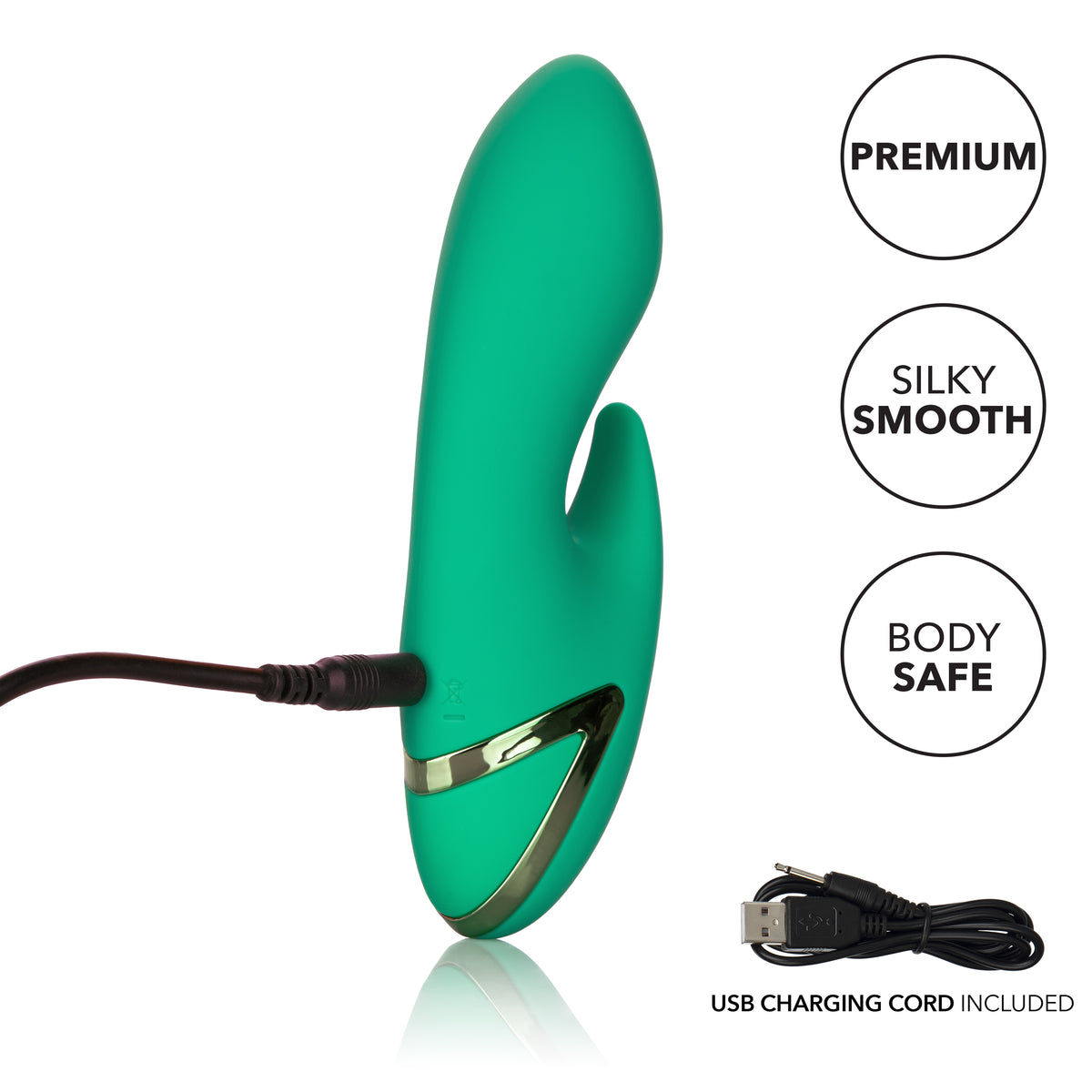 California Dreaming Sierra Sensation 7.5 Inch Green Flexible Teaser Vibrator > Vibrators > Ladies > Rabbit