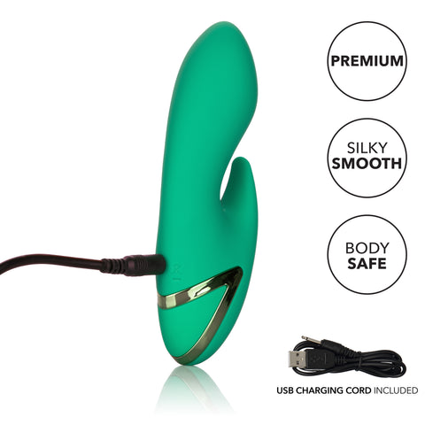 California Dreaming Sierra Sensation Flexible Teaser in Green with 10 Vibration Modes and Silicone Body > Vibrators > Ladies > Rabbit