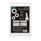 Premium Clear Silicone Ring Set - Medium, Large, XL Sizes > Cock Ring > Sets