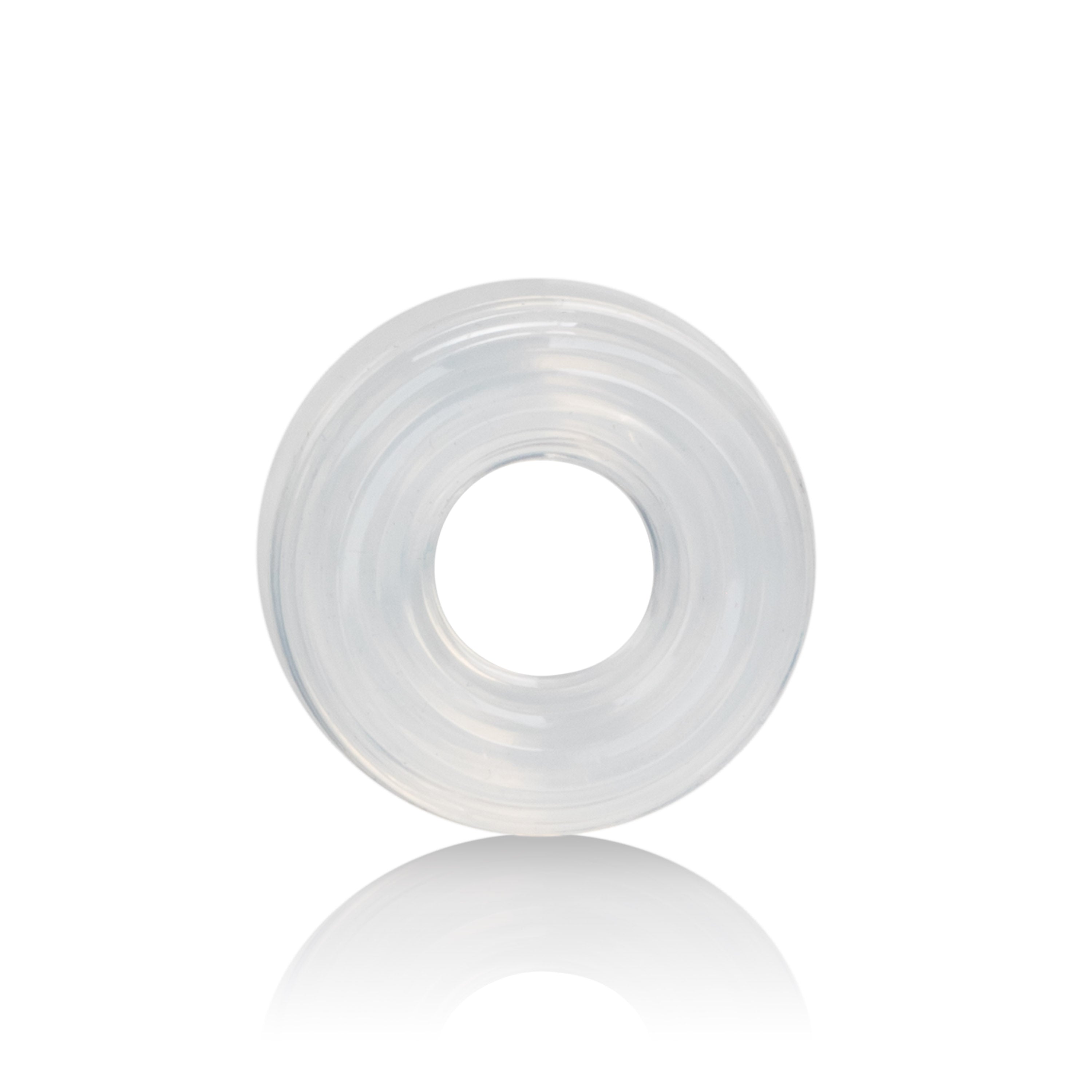 Premium Silicone Ring Medium Clear Stretchy Support Ring > Cock Ring > Single