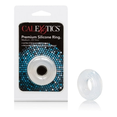 Premium Silicone Ring Medium Clear Stretchy Support Ring COCK RINGS