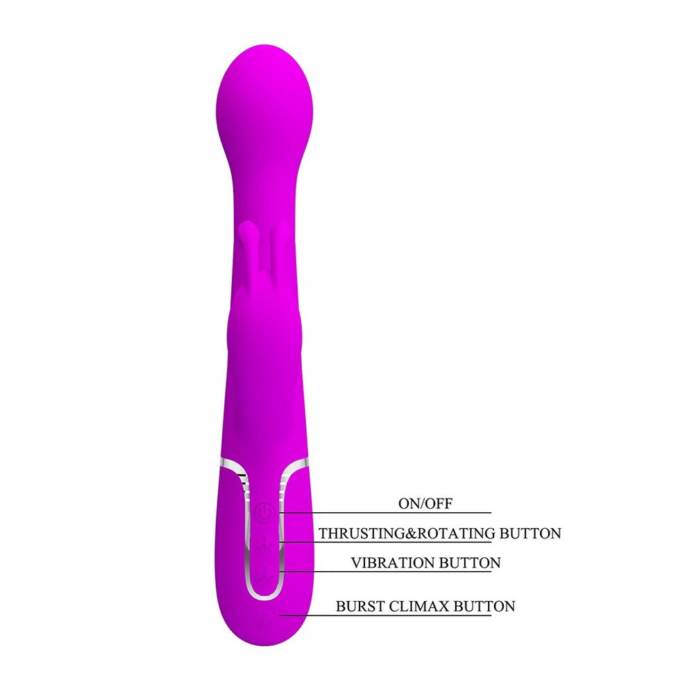 Dejon 3in1 Multi-Function 23cm Rabbit Vibrator with Twin Motors > Vibrators > Ladies > Rabbit