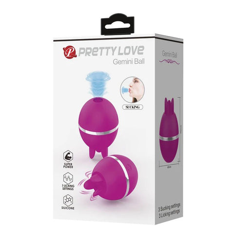Gemini Ball – Pulsating and Licking Ball-Shaped Vibrator > Sex Toys For Ladies > Air Pulsation