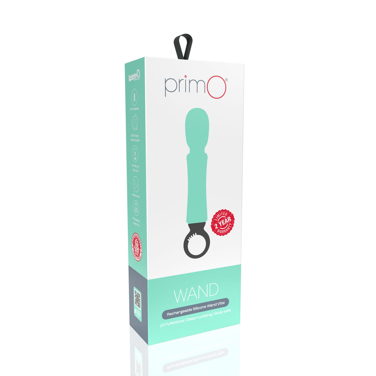 Screaming O PrimO Wand – Rechargeable Portable Wand Vibrator with 5+5 Vibration Functions > Sex Toys > Massage Wands