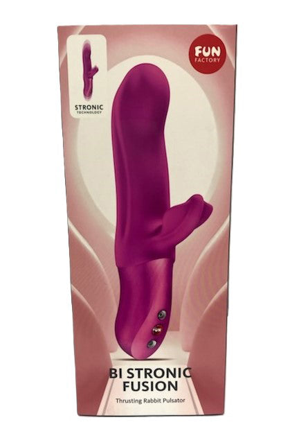 Fun Factory Bi-Stronic Fusion – USB Rechargeable Thrusting Vibrator 22 cm Magenta > Vibrators > Ladies > Rabbit