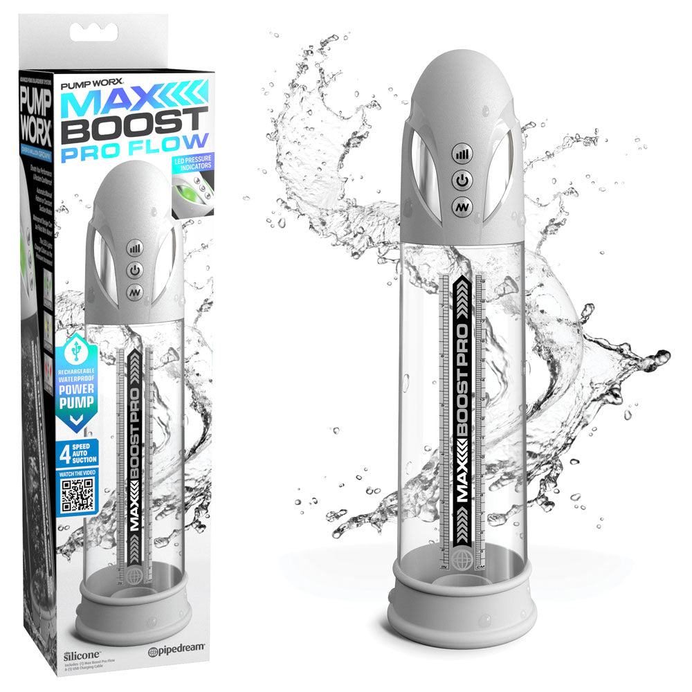 Pump Worx Max Boost Pro Flow Premium Penis Pump PUMPS Male Electric