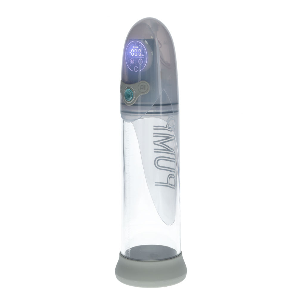 Pumped Aqua Pro Auto Penis Pump Grey Clear - 20cm Insertable > Pumps > Penis Pumps Electric