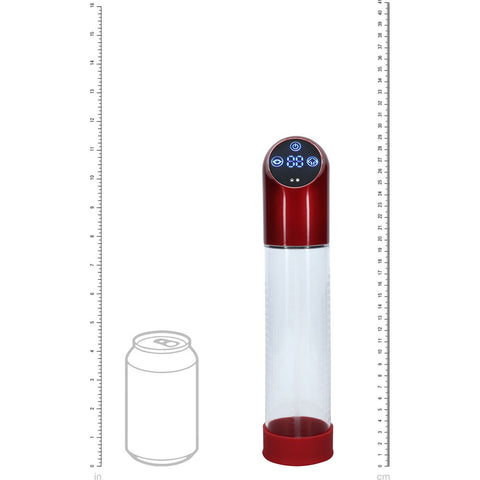 Pumped Automatic Waterproof Penis Pump USB Rechargeable Metal Clear Design PUMPS Male Electric