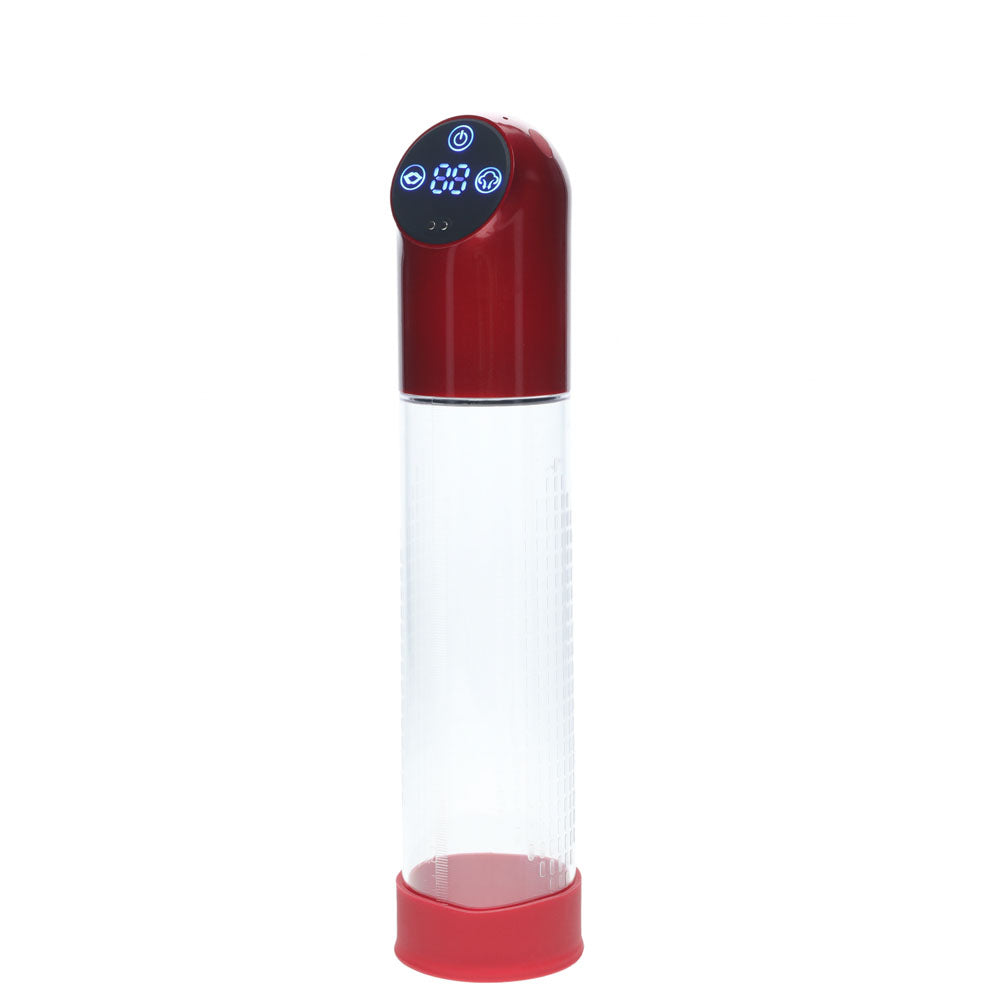 Pumped Automatic Waterproof Penis Pump Metal Clear Design - 20cm Secondary image