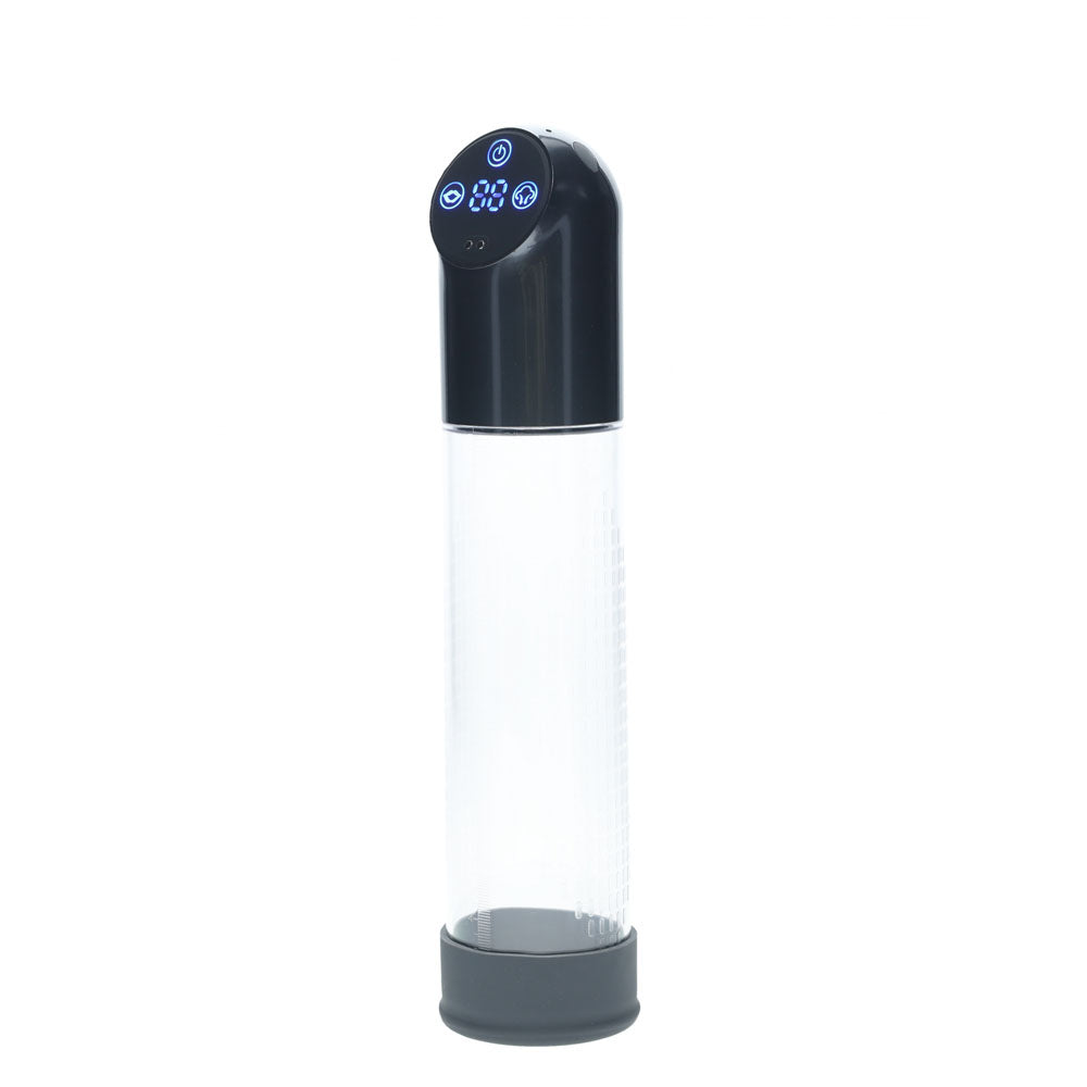 Pumped Automatic Waterproof Penis Pump in Charcoal - 20cm Insertable > Pumps > Penis Pumps Electric
