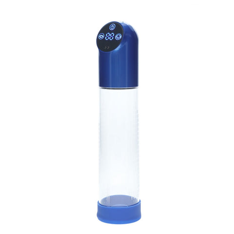 Pumped Automatic Waterproof USB Rechargeable Penis Pump Metal and Clear Design PUMPS Male Electric