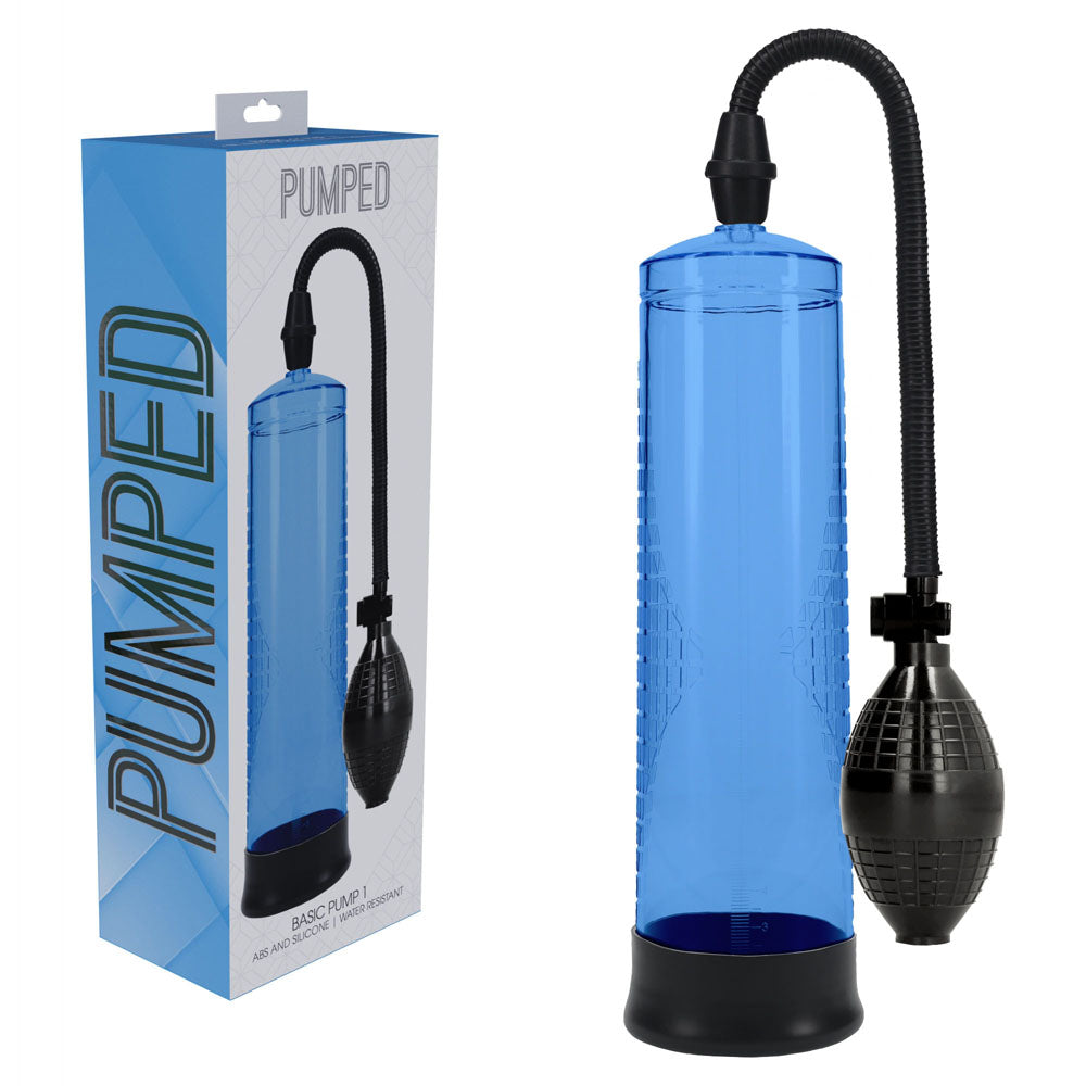 Pumped Basic Pump 1 Penis Pump - Blue