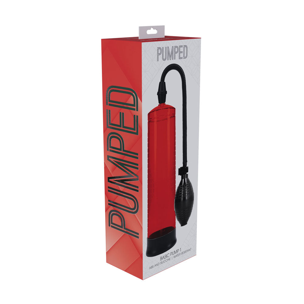 Pumped Basic Pump 1 Penis Pump - Red
