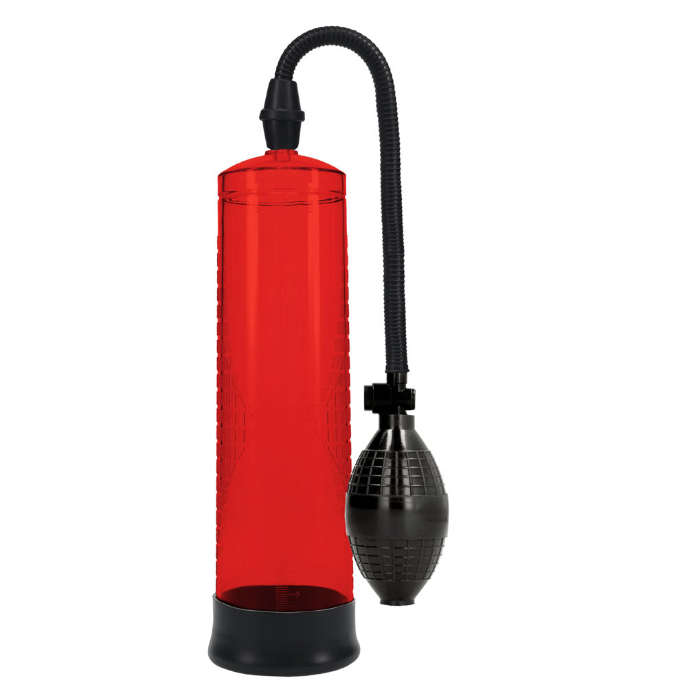 Pumped Basic Pump 1 Red Penis Pump - 20cm x 6cm Secondary image