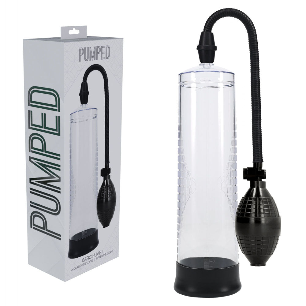 Pumped Basic Pump 1 Transparent Clear Penis Pump - 20cm x 6cm > Pumps > Penis Pumps