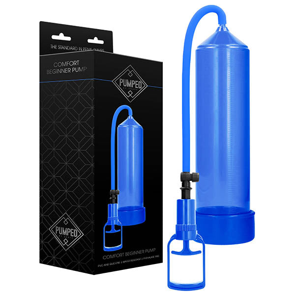 Pumped Comfort Beginner Pump – Slim Penis Pump Blue PUMPS