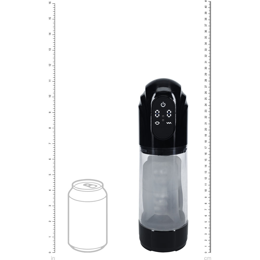 Pumped Technothrust Auto Masturbator Clear Intimacy Device > Sex Toys For Men > Masturbators > Vibrating