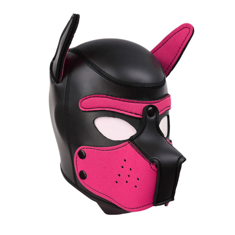 Puppy Play Mask (Pink) – Neoprene Rubber Role-Playing Mask > Bondage Gear > Masks
