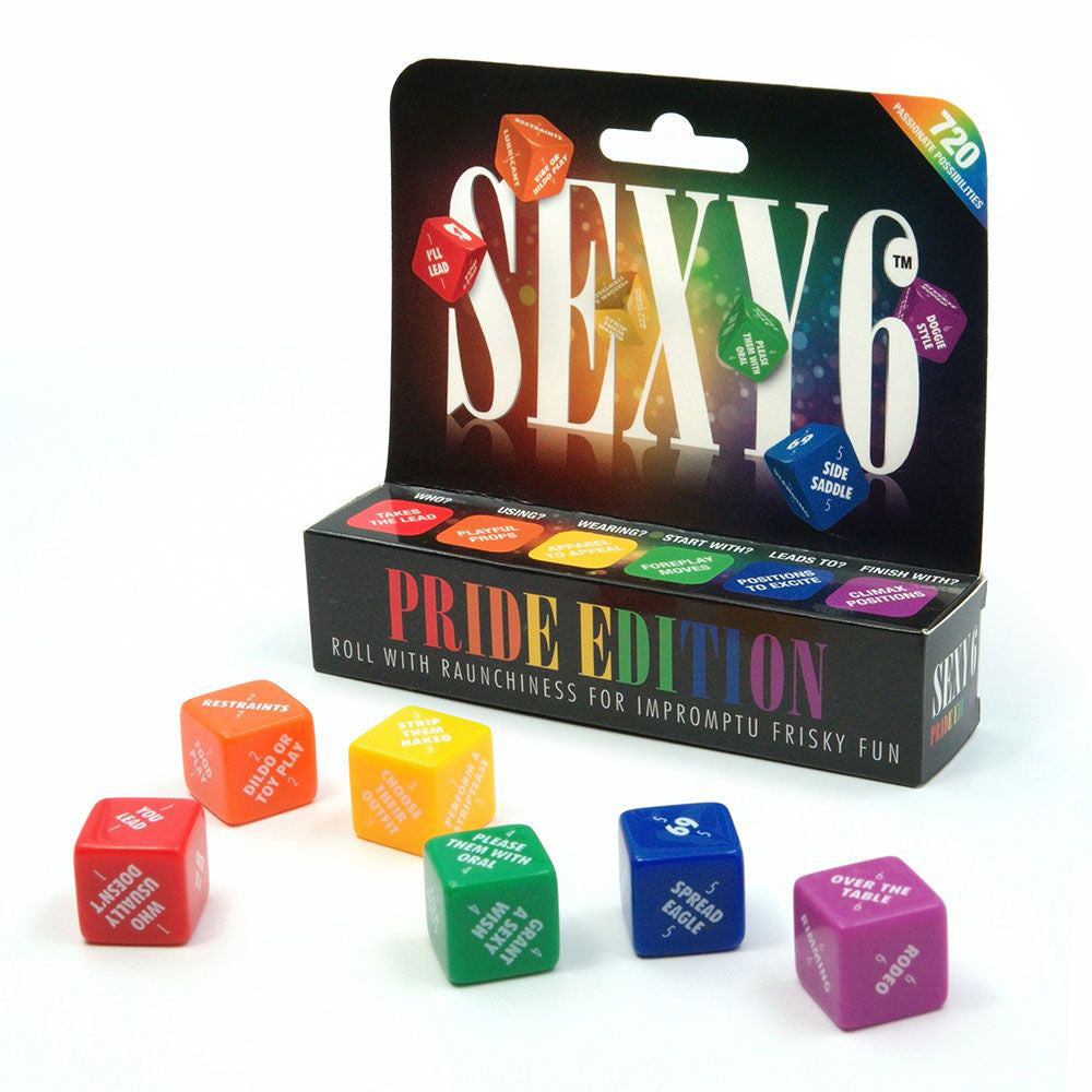 Sexy 6 Pride Edition Dice Set for Intimate Fun Games