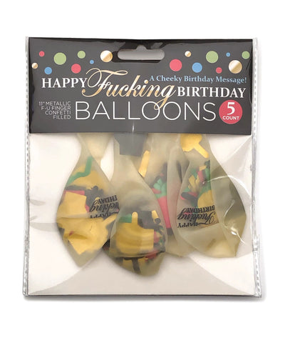 Happy Birthday Confetti Balloons Adult Party Decor > Novelties > Party Supplies