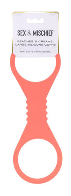 Peaches N Creame Silicone Cuffs (Orange) – Lightweight Restraints 11" Peach > Bondage Gear > Restraints