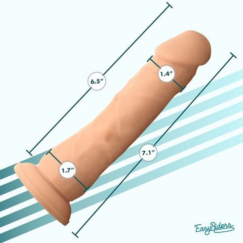 Easy Riders 7 Inch Medium Silicone Dildo Dongs Realistic