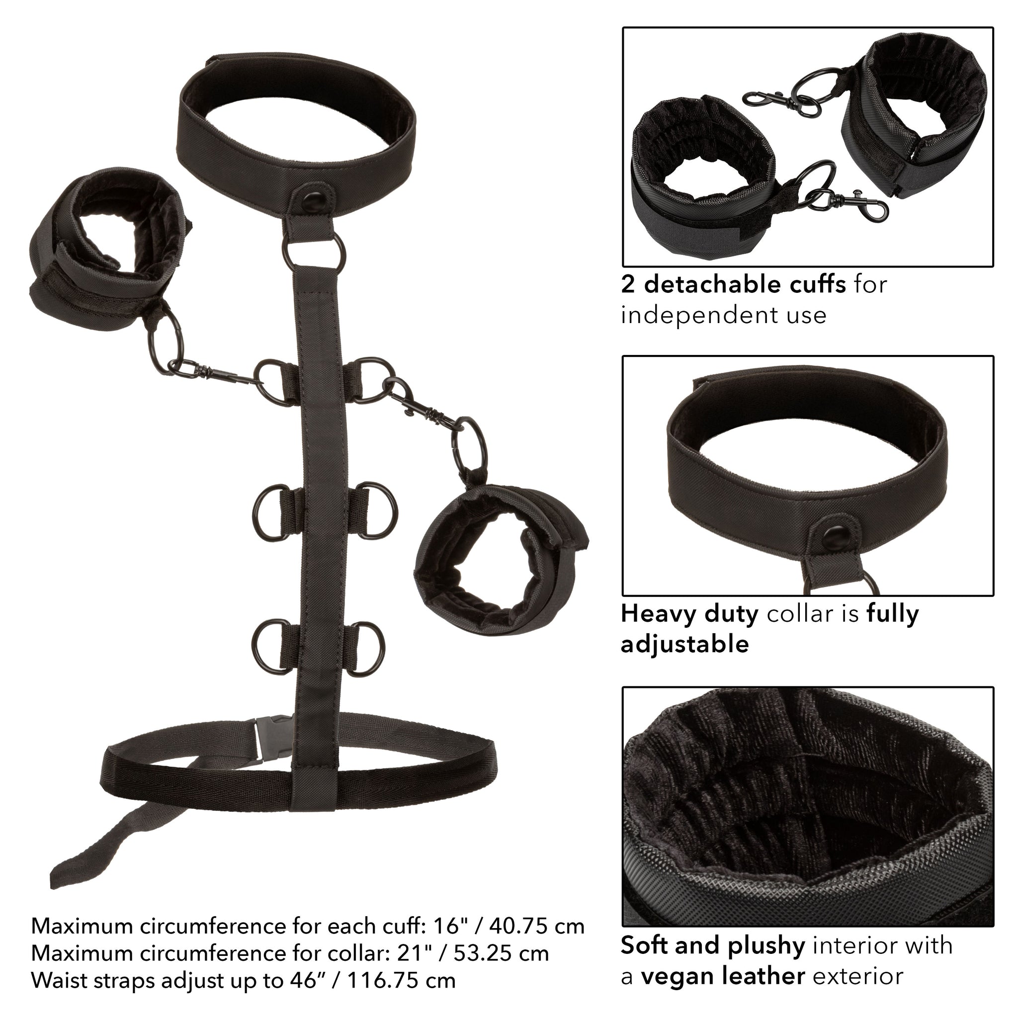 Boundless Collar Body Restraint – Adjustable Body Restraint > Bondage Gear > Restraints