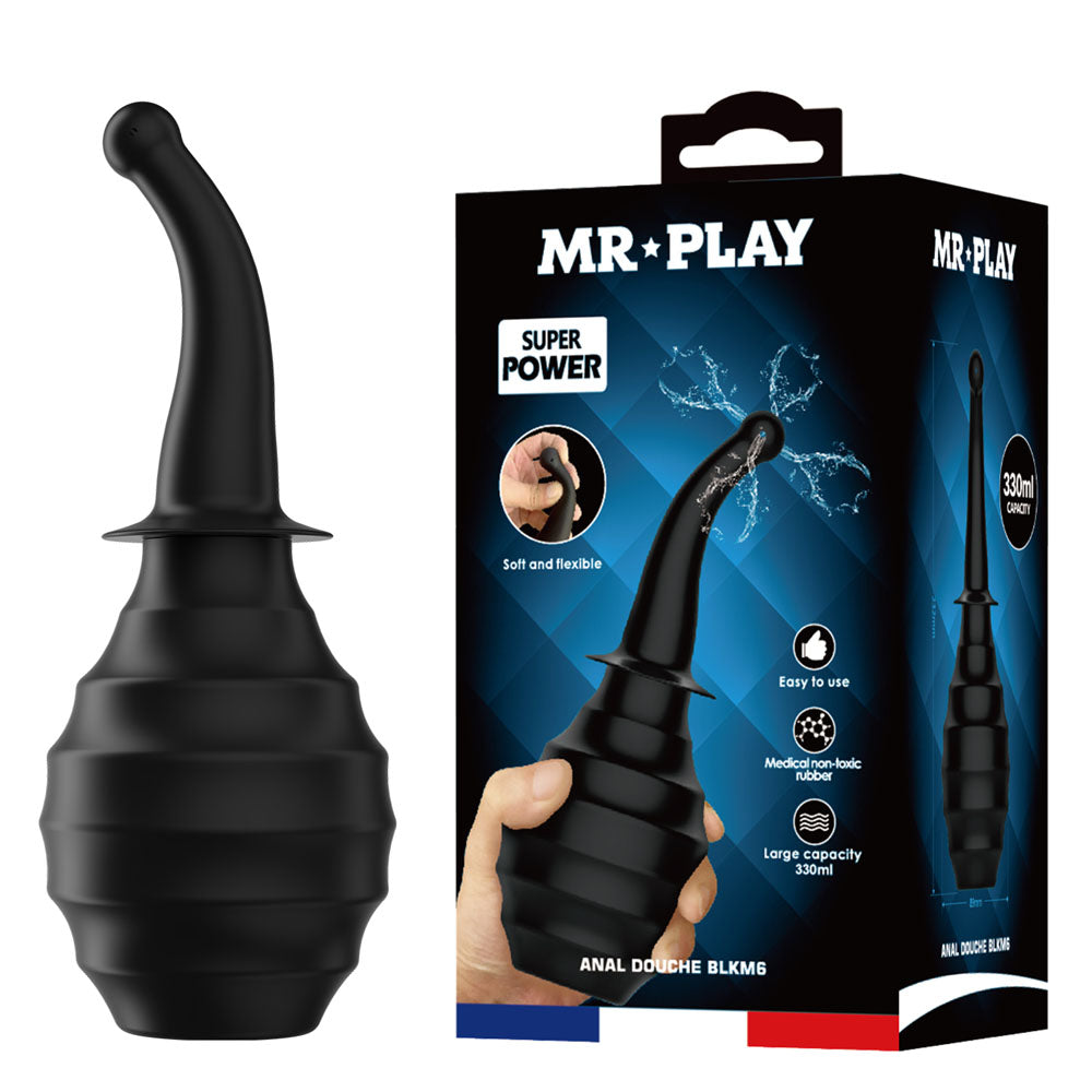 Anal Douche Black Large Capacity – Ergonomic Flexible Nozzle Anal Douche > Essentials > Douches