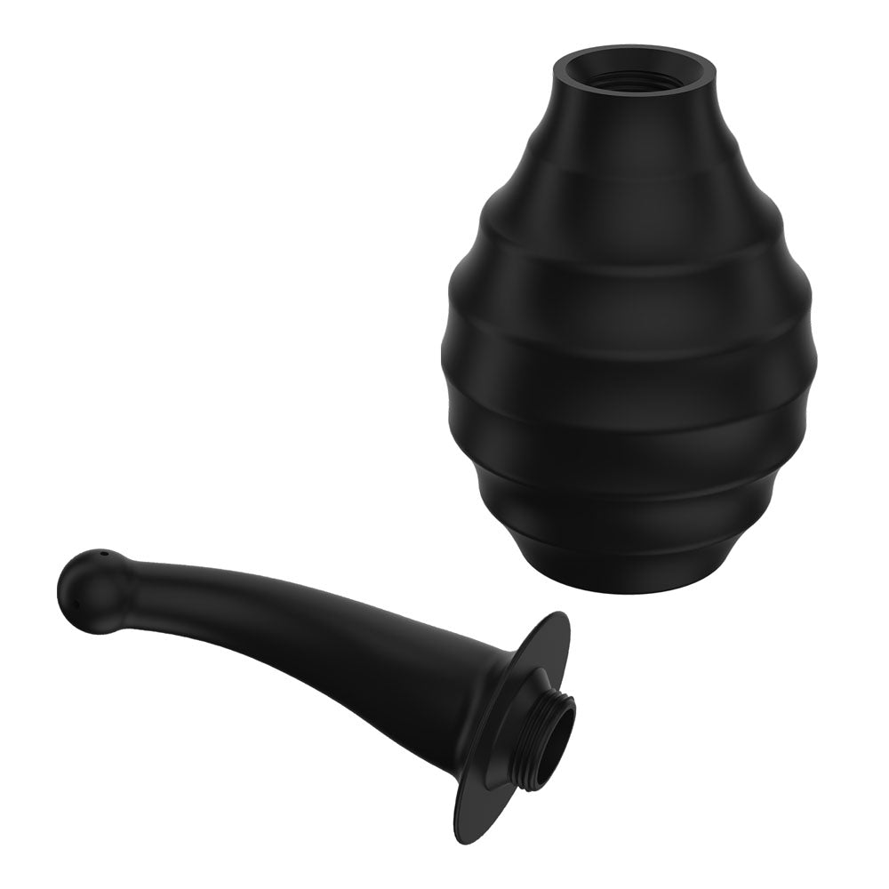 Anal Douche Black Large Capacity – Ergonomic Flexible Nozzle Anal Douche > Essentials > Douches