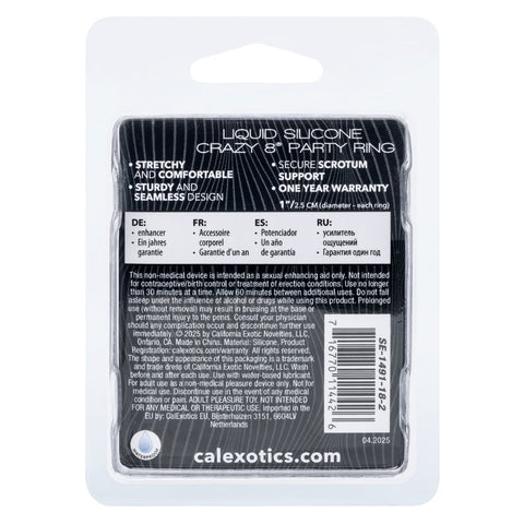 Alpha™ Liquid Silicone Crazy 8® Party Ring Default Title COCK RINGS