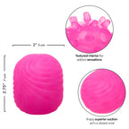 Pop Sock Textured Pink Soft Tight Stretchy Reversible Masturbator with Dual Sensations and Suction Closure > Sex Toys For Men > Masturbators Cup