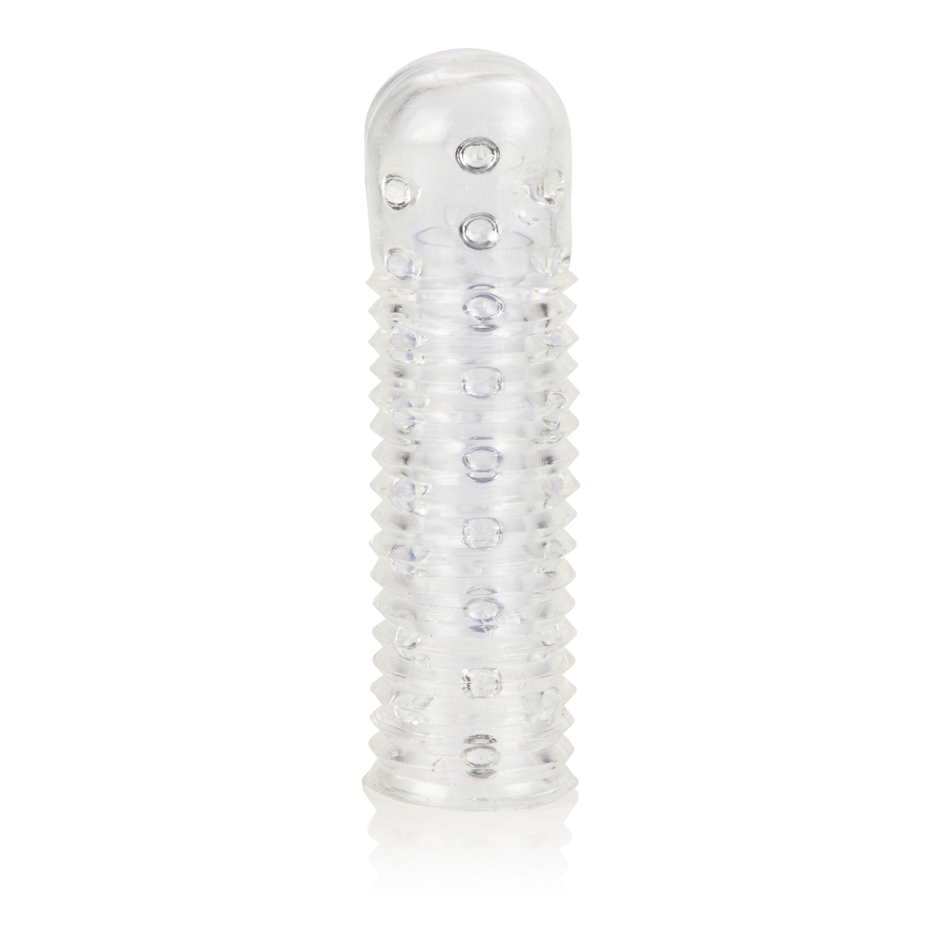 Reversible Sleeve Clear Textured Soft Stretchy TPR Sleeve for Enhanced Sensual Pleasure SLEEVES