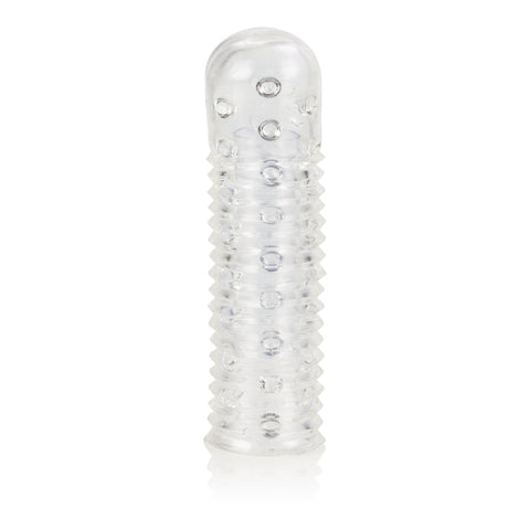 Reversible Sleeve Clear Textured Soft Stretchy TPR Sleeve for Enhanced Sensual Pleasure SLEEVES