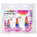 Crystal Jellies Rainbow Anal Trainer Set – Beginner Friendly Anal Plugs > Anal Range > Butt Plug Kits