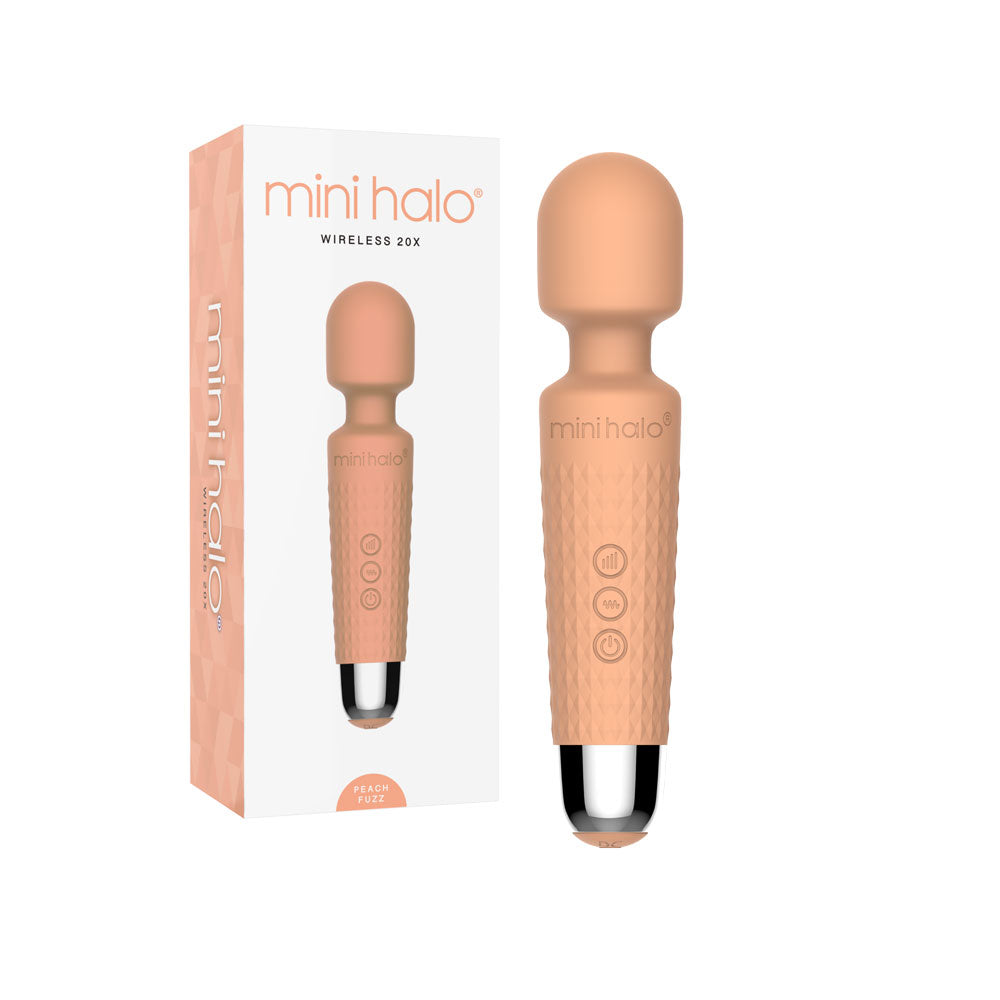 Mini Halo Wireless Wand Massager with 20 Speeds
