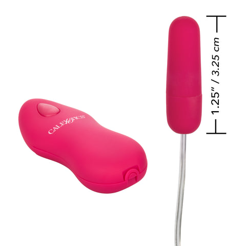 Whisper Micro Bullet Pink Vibrator with Two-Speed Quiet Vibration and Self-Heating Function, 1.25 Inch Compact Size BULLETS