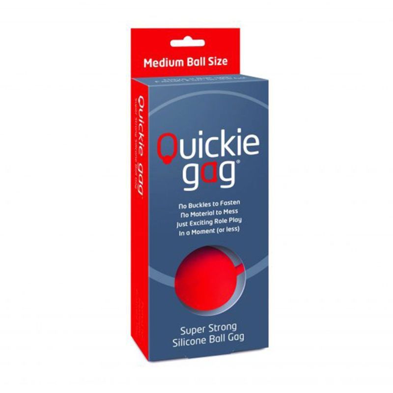 Quickie Gag Medium Silicone Stretch Ball Gag – Medium Ball Gag Silicone Secondary image