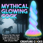 Moon Rider Glow in the Dark Unicorn (Colorful Sunburst) – Vibrant Glow Dildo 7 Inches Default Title > Dildos > Fantasy