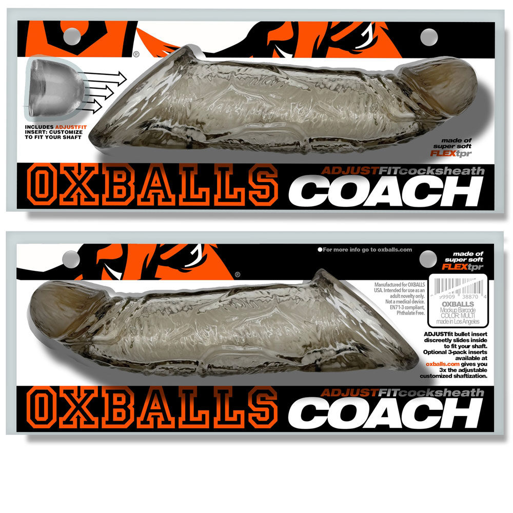 Coach Cocksheath (Storm) – Soft Flesh-Like Penis Sheath Black > Sex Toys For Men > Penis Sleeves