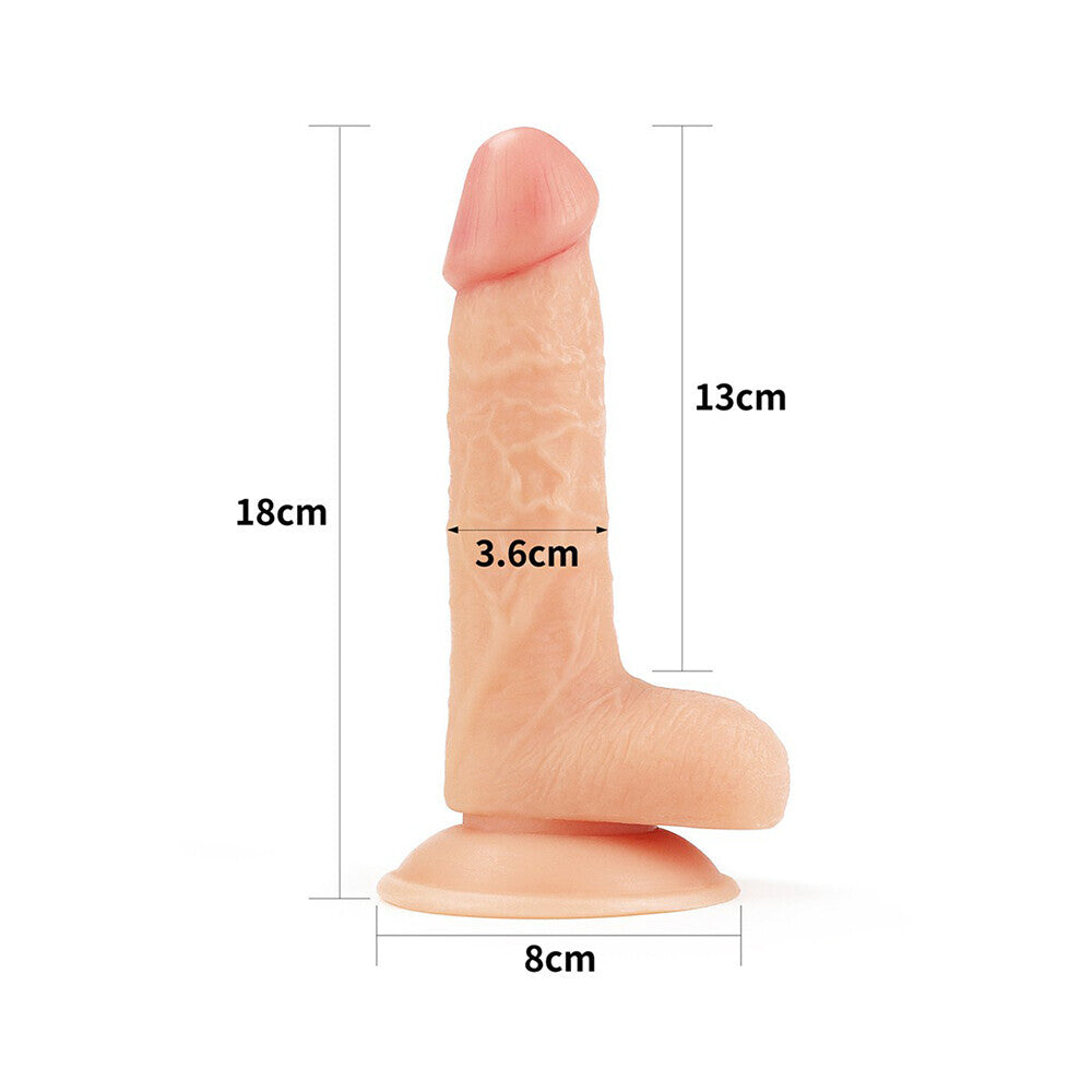 Lovetoy The Ultra Soft Dude – 7 Inch Realistic Dildo with Suction Cup > Dildos > Realistic Dildos