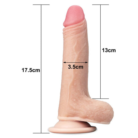 Lovetoy Sliding Skin Dildo 7 Inch > Realistic Dildos and Vibes > Realistic Dildos