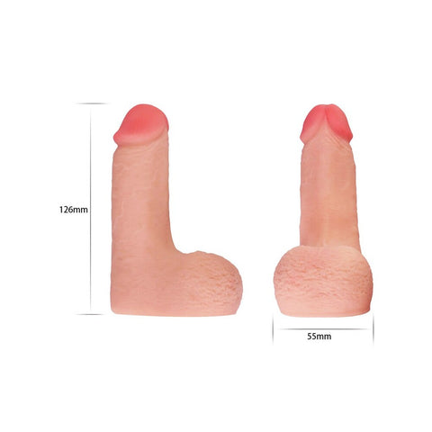Lovetoy Skinlike Limpy Cock 5 Inches Flesh Pink > Realistic Dildos and Vibes > Penis Dildo
