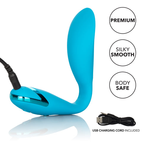 California Dreaming Palm Springs Pleaser Blue Flexible Mini Vibrator Vibrators