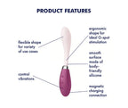 Satisfyer G-Spot Flex 3 Red Flexible Silicone Vibrator with 12 Vibration Modes and Dual Motors > Sex Toys For Ladies > G-Spot Vibrators