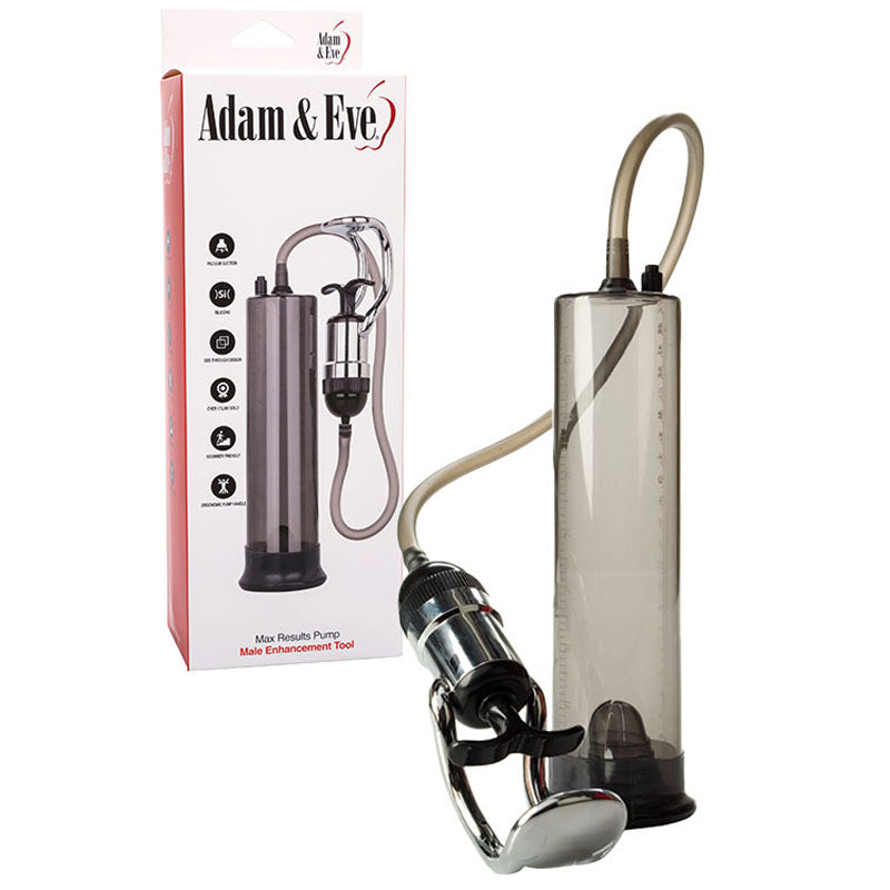 Adam & Eve Max Results Pump – Penis Pump 9.5 Inch x 2.5 Inch Clear > Pumps > Penis Pumps Main image