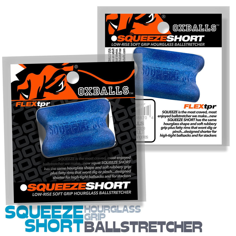 Squeeze Short (Black) – Rubber Ballstretcher > Sex Toys For Men > Ball Stretchers