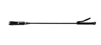 Rouge Black Long Riding Crop with Slim Leather Tip 24 Inches Default Title Whips & Paddles