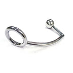 Rouge Stainless Steel Cock Ring With Ergonomic Anal Probe Silver > Bondage Gear > Medical Instruments